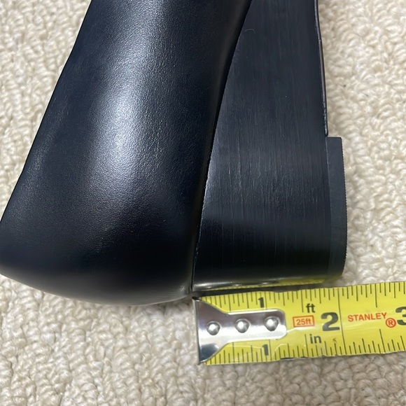 Like New! Tory Burch Black Kira Open Toe Wedge 9 - Picture 11 of 13